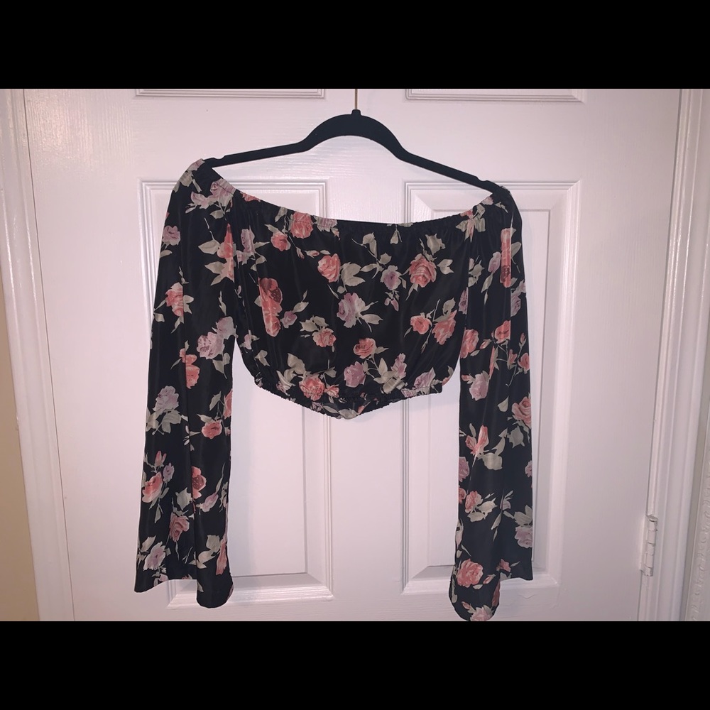 Off the shoulder crop top